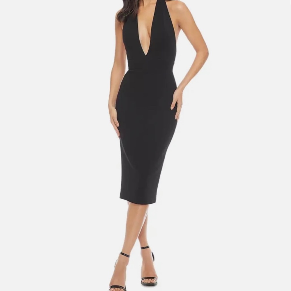Dress the population back cocktail dress